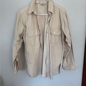 Woolrich Men’s Long-Sleeve Beige Shirt